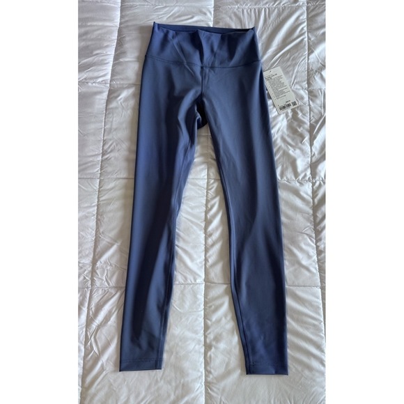 NEW Lululemon Wunder Train HR Tight 28''  Size 8 Leggings Oasis Blue NWT - Picture 1 of 11